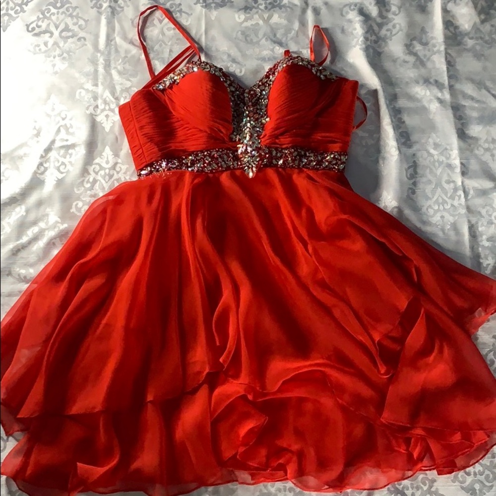 Red prom dress